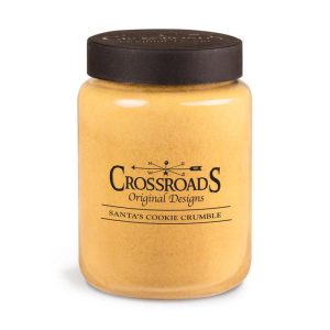 Crossroads Holiday Santa Cookie Crumble 26oz Candle