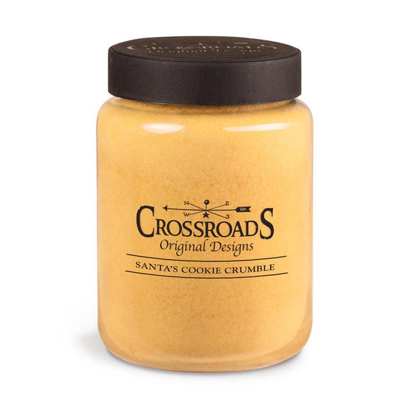 Crossroads Holiday Santa Cookie Crumble 26oz Candle