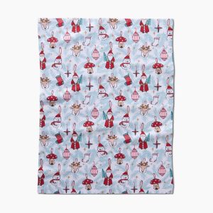 Geometry Christmas Traditions Tea Towel