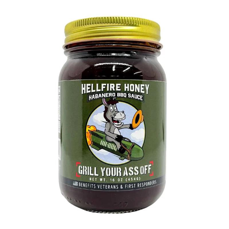 Grill Your Ass Off Hell Fire Honey BBQ Sauce